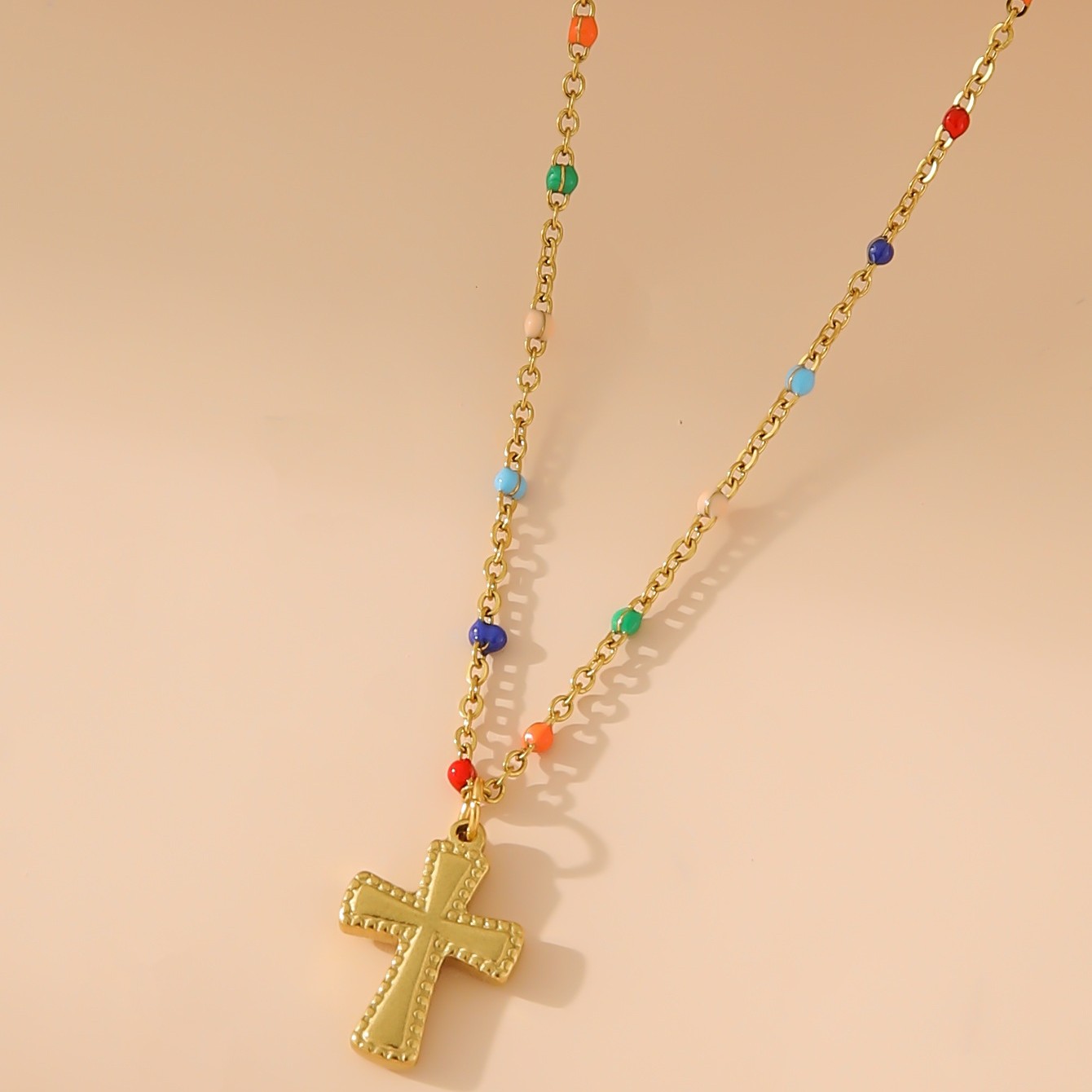 Simple Cross Necklace Womens Jewelry
