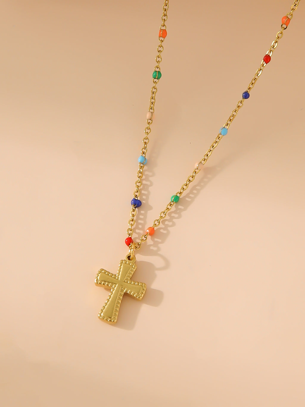 Simple Cross Necklace Womens Jewelry