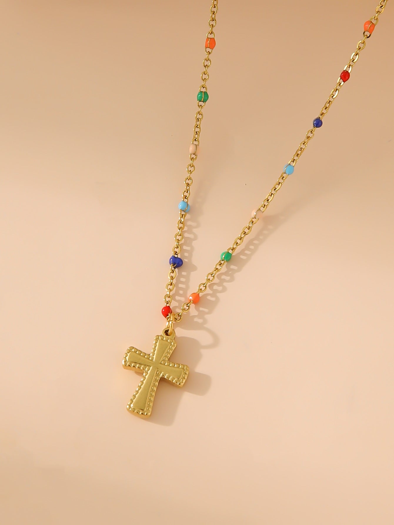 Simple Cross Necklace Womens Jewelry